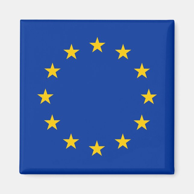 Aimant Union européenne - Drapeau UE (Devant)