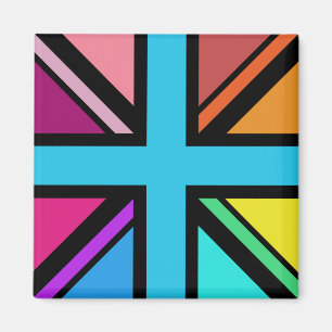 Aimant Union Jack/Drapeau Multicolore+Noir