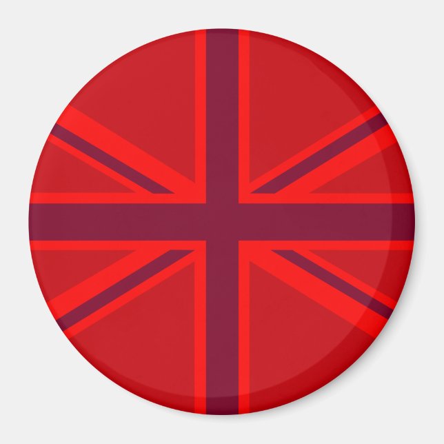 Aimant Union Jack rouge (Devant)