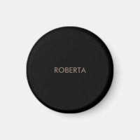 Unique moderne Black Grey Ajouter son propre nom