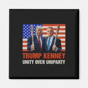 Aimant Unité Trump Kennedy contre l'Uniparti 2025 Électio