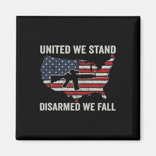 Aimant United We Stress Désarmé We Fall - Pro Guns USA Fl