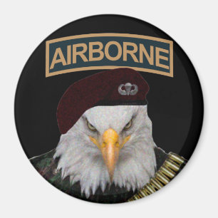 Aimant Unités aéroportées style armée aigle