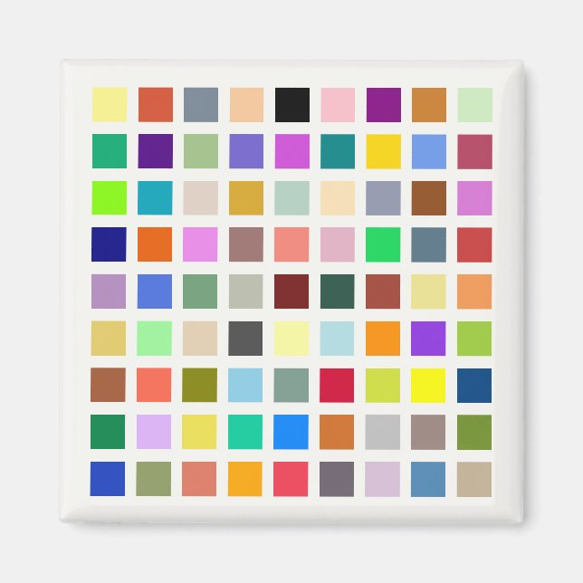 Aimant Univers des couleurs, l'arc-en-ciel et plus - 81 n (Devant)