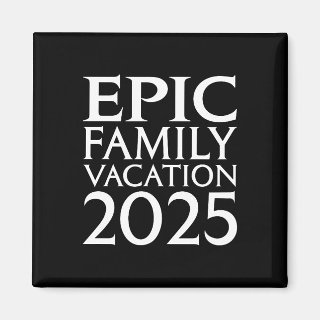Aimant Universal Epic Universe Family Vacation 2025 Front (Devant)