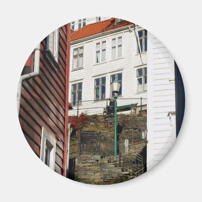 Aimant Urban Reader - Bergen en Norvège (Devant)