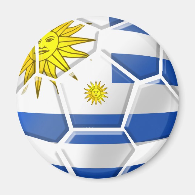 Aimant Uruguay La Celeste Uruguayen supporters de footbal (Devant)