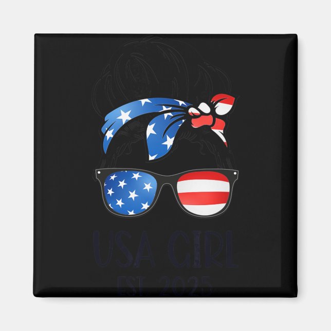 Aimant Us Citizen Est 2025 New Citizenship American Usa G (Devant)