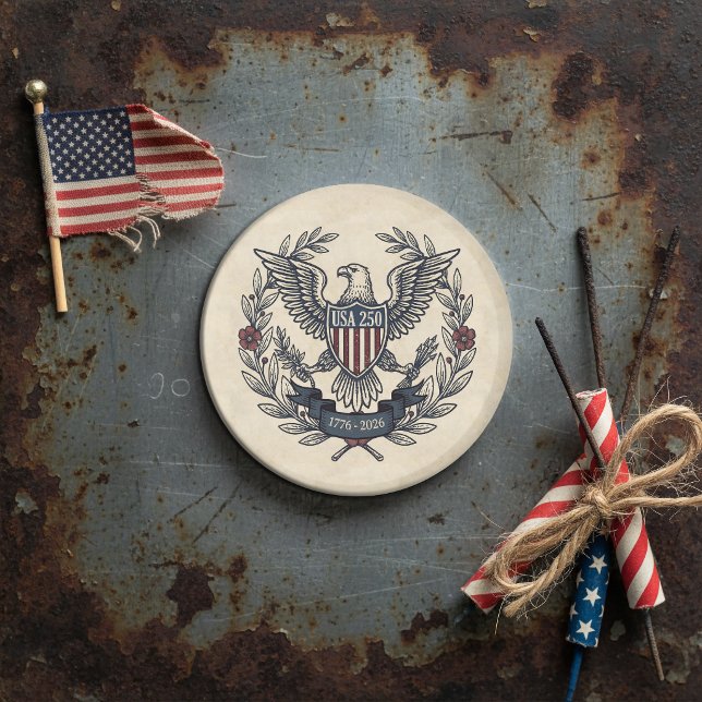 Aimant USA 250 Patriotic Eagle Heritage Motif Crm ID1299 (Créateur téléchargé)