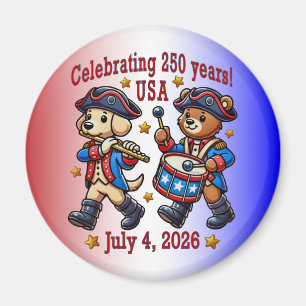 Aimant USA 250th Anniversary Souvenir - Patriotique