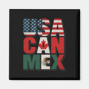 Aimant Usa Can Mex Drapeau Football Amérique du Nord Foot