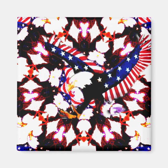 Aimant USA Diffusez votre amour_ (Devant)