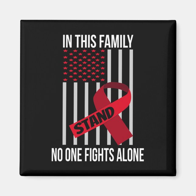 Aimant USA Drapeau Bourgogne Ruban Produits Cerveau Aneur (Devant)