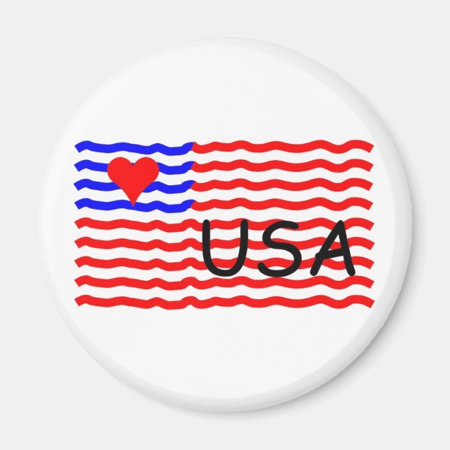 AIMANT USA FLAG -LOVE (Devant)