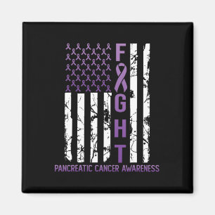 Aimant Usa Purple Drapeau Mois Novembre Cancer Pancréatiq