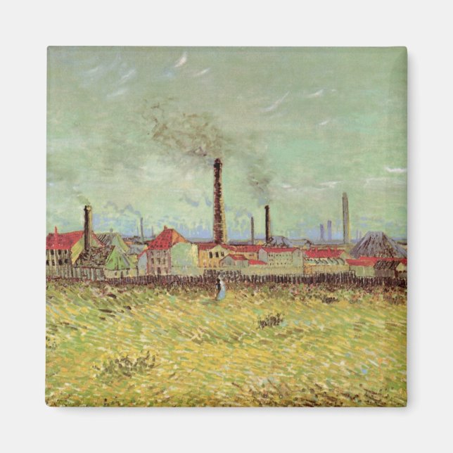 Aimant Usines à Asnières par Vincent van Gogh (Devant)