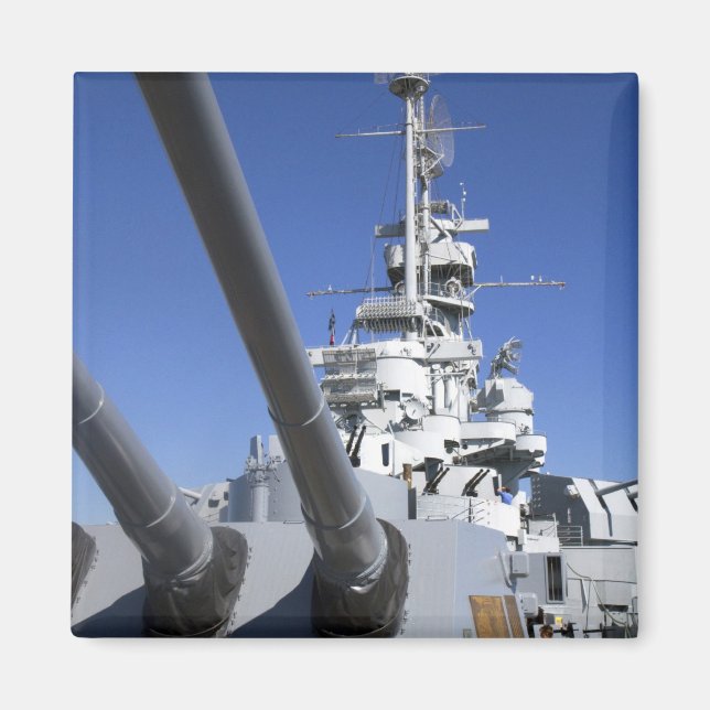 Aimant USS Alabama Cuirassé à la Battleship Memorial (Devant)
