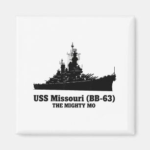 Aimant Uss Missouri Hommes Femmes Bb-63 Cuirassé Uss Miss
