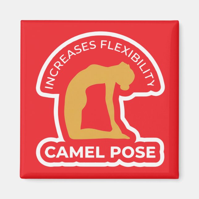 Aimant Ustrasana Camel Pose • Increases Flexibility Yoga (Devant)