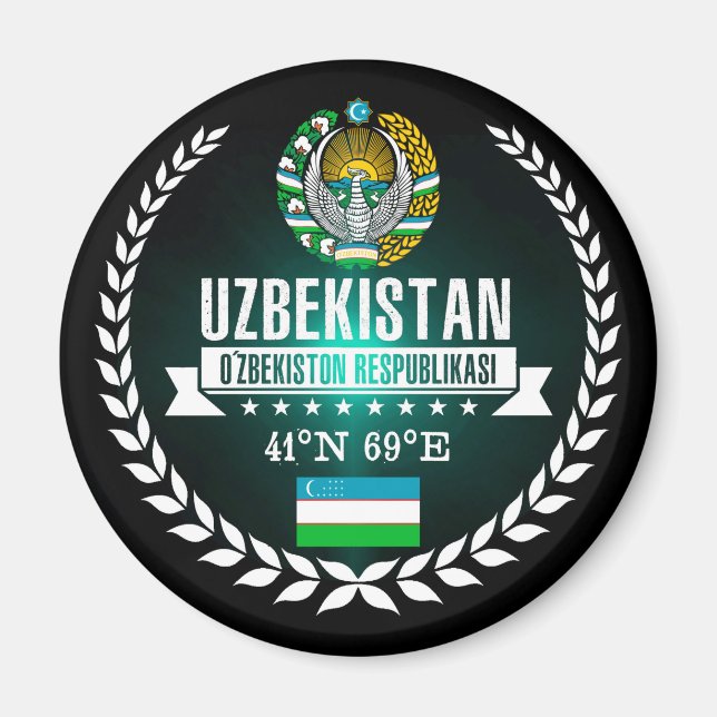 Aimant Uzbekistan (Devant)