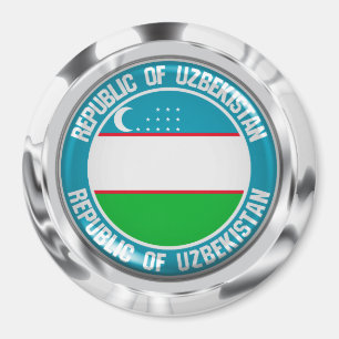 Aimant Uzbekistan Round Emblem