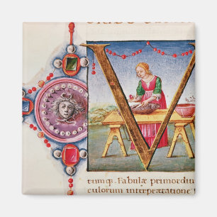 Aimant 'V' initial historique représentant