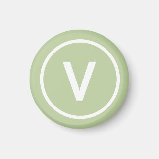 Aimant V pour Vegan Diète logo naturel personnalisé