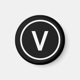 Aimant V pour Vegan Diète logo naturel personnalisé Magne