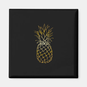 Aimant Vacances à la plage d'ananas Cadeau de fruit tropi
