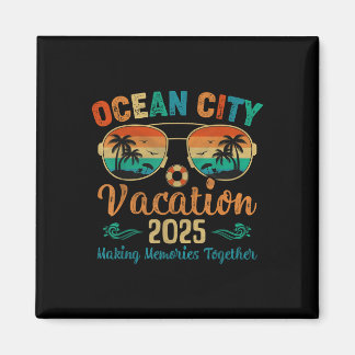 Aimant Vacances à la plage d'Ocean City 2025 Amis Famille
