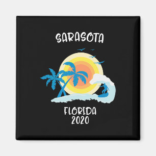 Aimant Vacances à Sarasota Floride Surf Plage Famille Voy