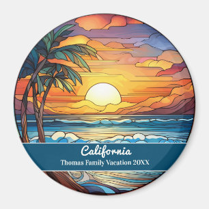 Aimant Vacances à Sunset Beach en Californie