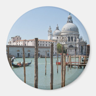 Aimant Vacances dans l'aimant rond de paysage de Venise