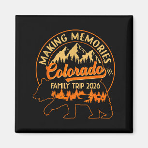 Aimant vacances de famille Colorado 2026 montagnes campin