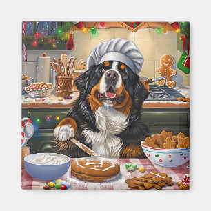 Aimant Vacances de Noël en montagne bernoise : pâtisserie