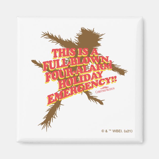 Aimant Vacances de Noël | Vacances à quatre alarmes (Devant)