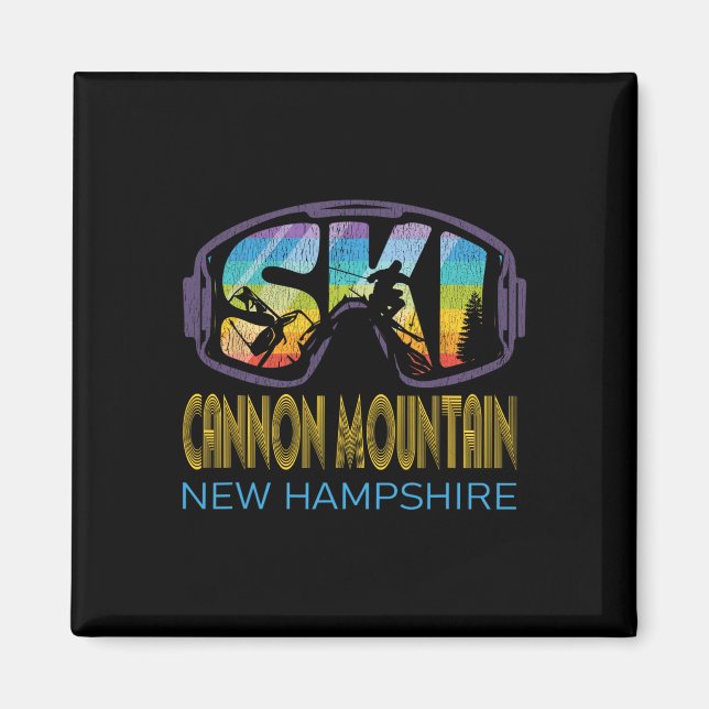 Aimant Vacances de ski à Cannon Mountain New Hampshire  (Devant)