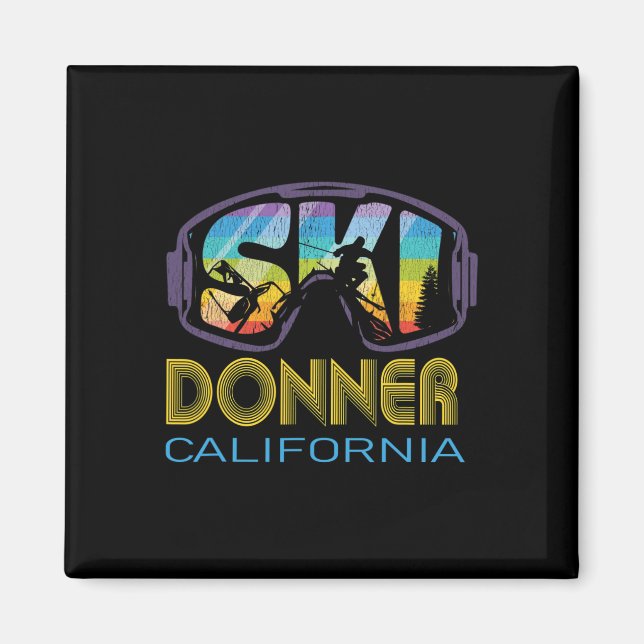 Aimant Vacances de ski à Donner Californie  (Devant)