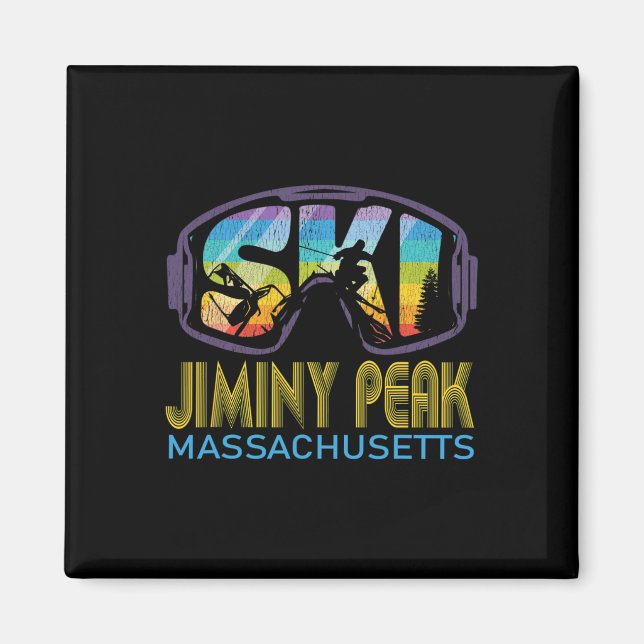 Aimant Vacances de ski à Jiminy Peak Machusetts  (Devant)