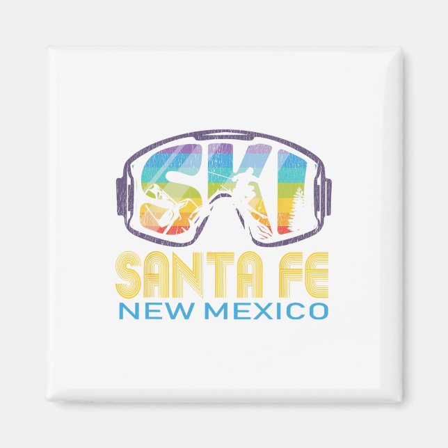Aimant Vacances de ski à Santa Fe Nouveau-Mexique  (Devant)