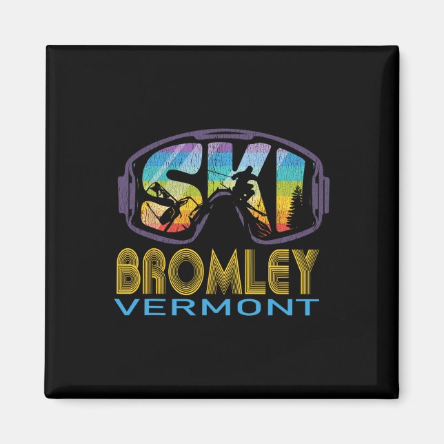 Aimant Vacances de ski à Ski Bromley Vermont  (Devant)
