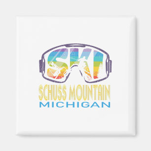 Aimant Vacances de ski à Ski Schuss Mountain Michigan