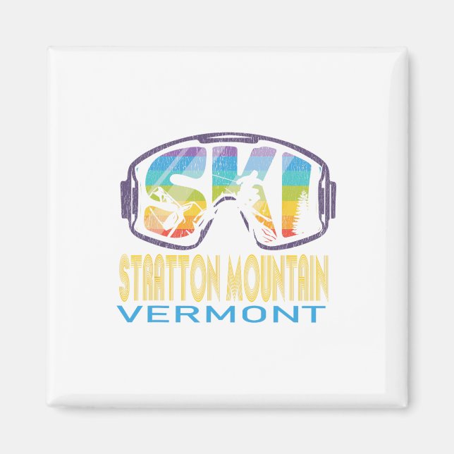 Aimant Vacances de ski à Stratton Mountain Vermont  (Devant)