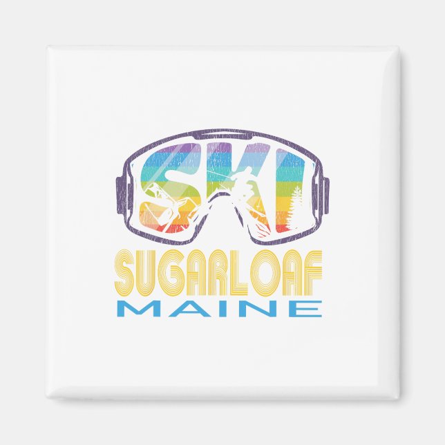 Aimant Vacances de ski à Sugarloaf Maine  (Devant)