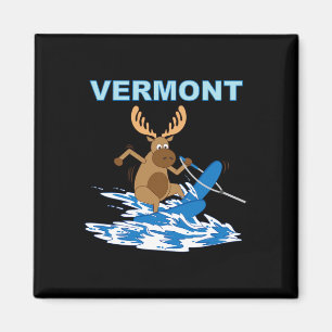 Aimant Vacances de ski nautique au lac Moose Moose dans l