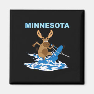 Aimant Vacances de ski nautique au Minnesota Moose Moose 