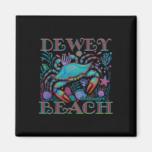 Aimant Vacances d'été à Dewey Beach Delaware Crabe Bleu P
