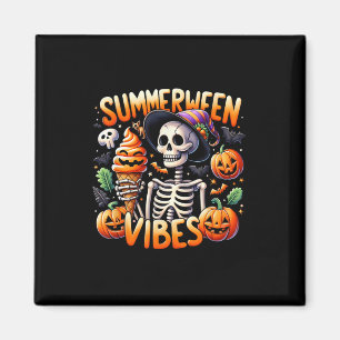 Aimant Vacances d'été Halloween Summerween Skeleton Ice