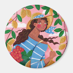 Aimant Vacances d'été pour femme italienne