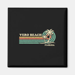 Aimant Vacances d'été rétro vintage Floride Vero Beach M